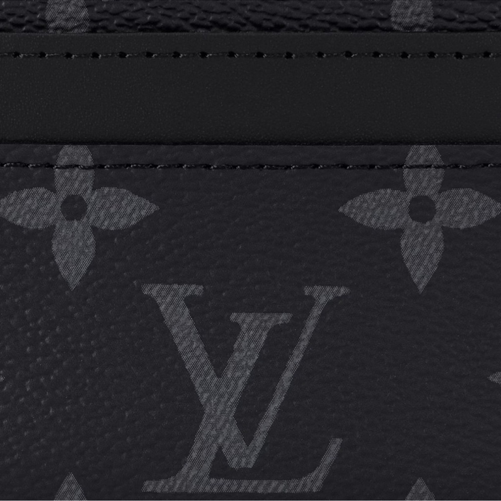 Louis Vuitton double card holder Monogram Eclipse - Picture 3 of 12